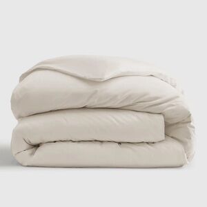 NWOT Classic Organic Percale Duvet Cover King (Sand)